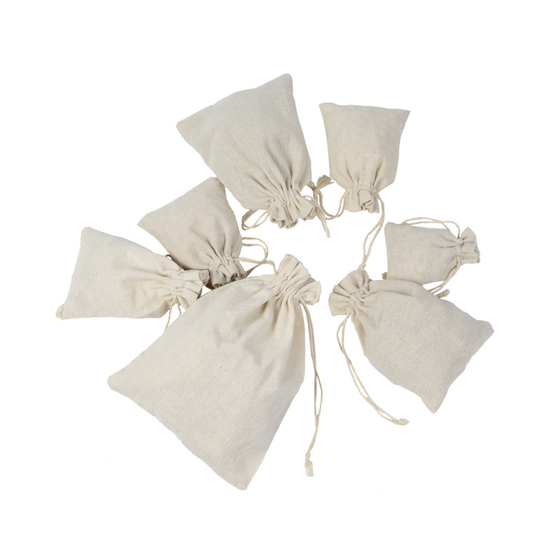 Event & Party Supply Photos - 10 قطعة أكياس الخيش القطن الرباط