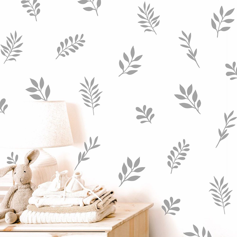 Flower Wall Panel - 41 قطعة من ملصقات الحائط على