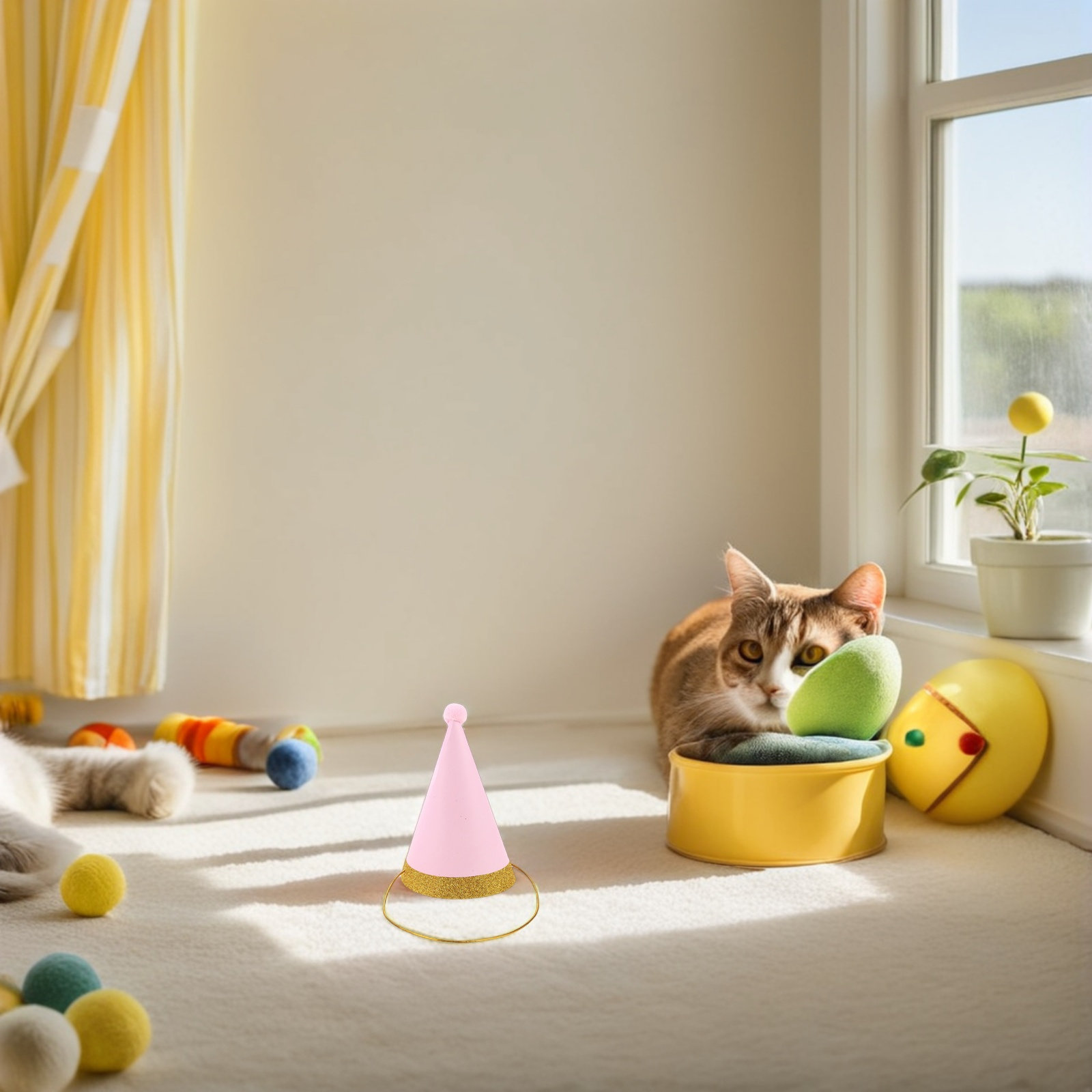 Party Hat Cone - 16 قطعة من قبعات أعياد الميلاد
