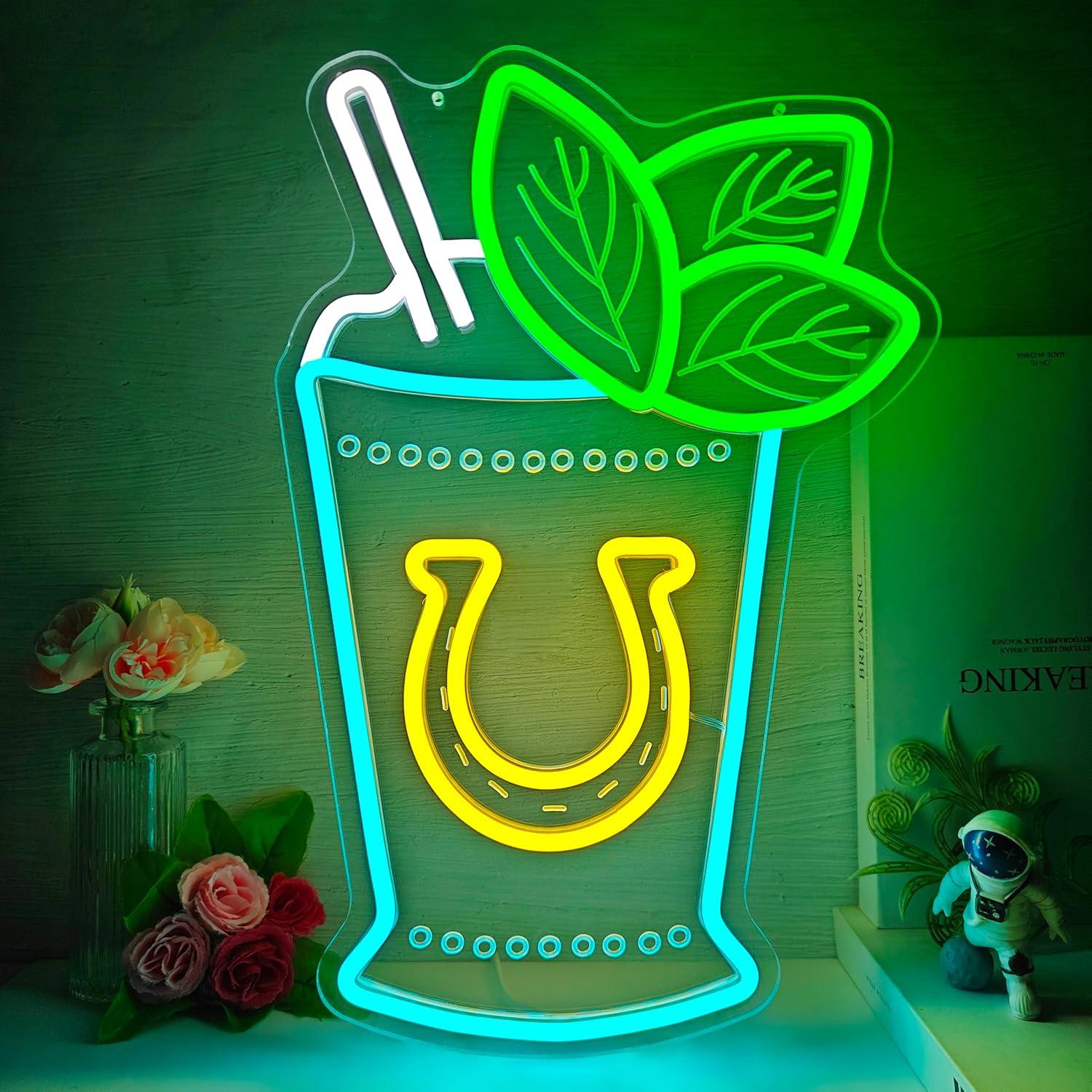 لافتة نيون لكوكتيل مينت جوليب  - مراجعة Neon Sign Party وسعره