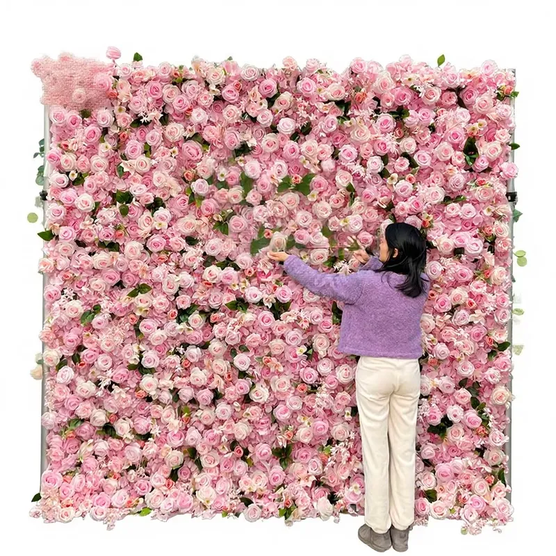 جدار زهور اصطناعية من الحرير م - مراجعة Flower Wall Panel وسعره