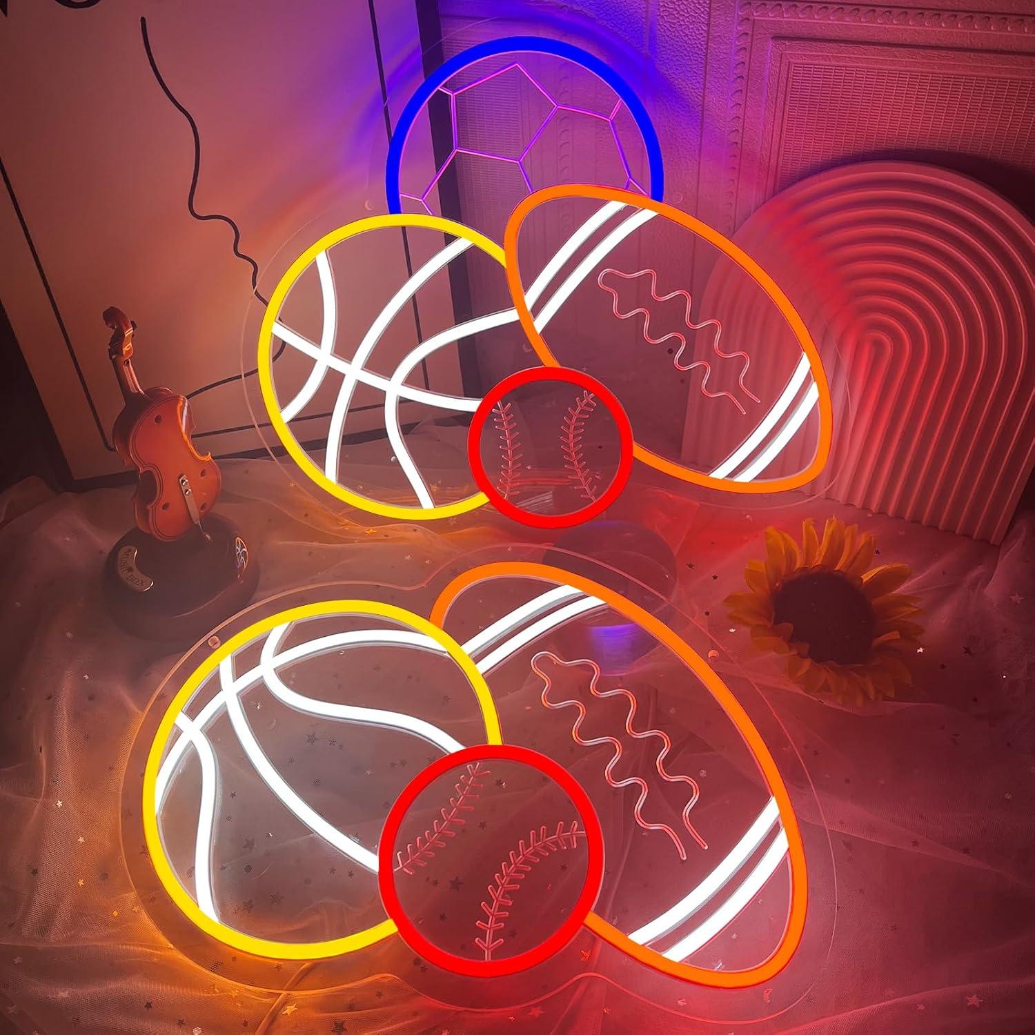 لافتة نيون مدمجة على شكل كرات  - مراجعة Neon Sign Party وسعره