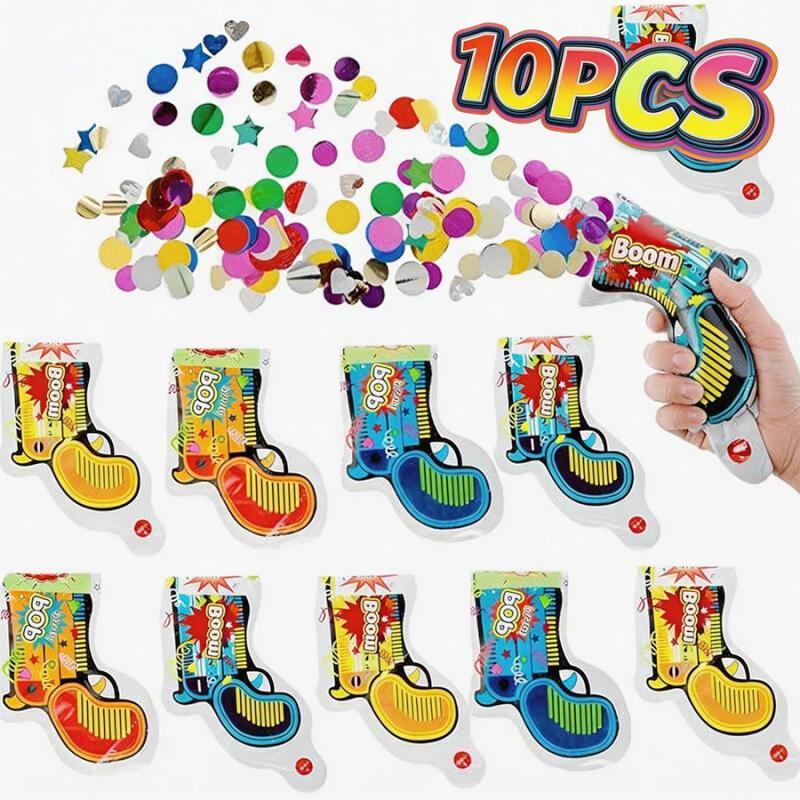 10 قطع من مسدسات الكونفيتي الق - مراجعة Confetti Cannon Tube وسعره