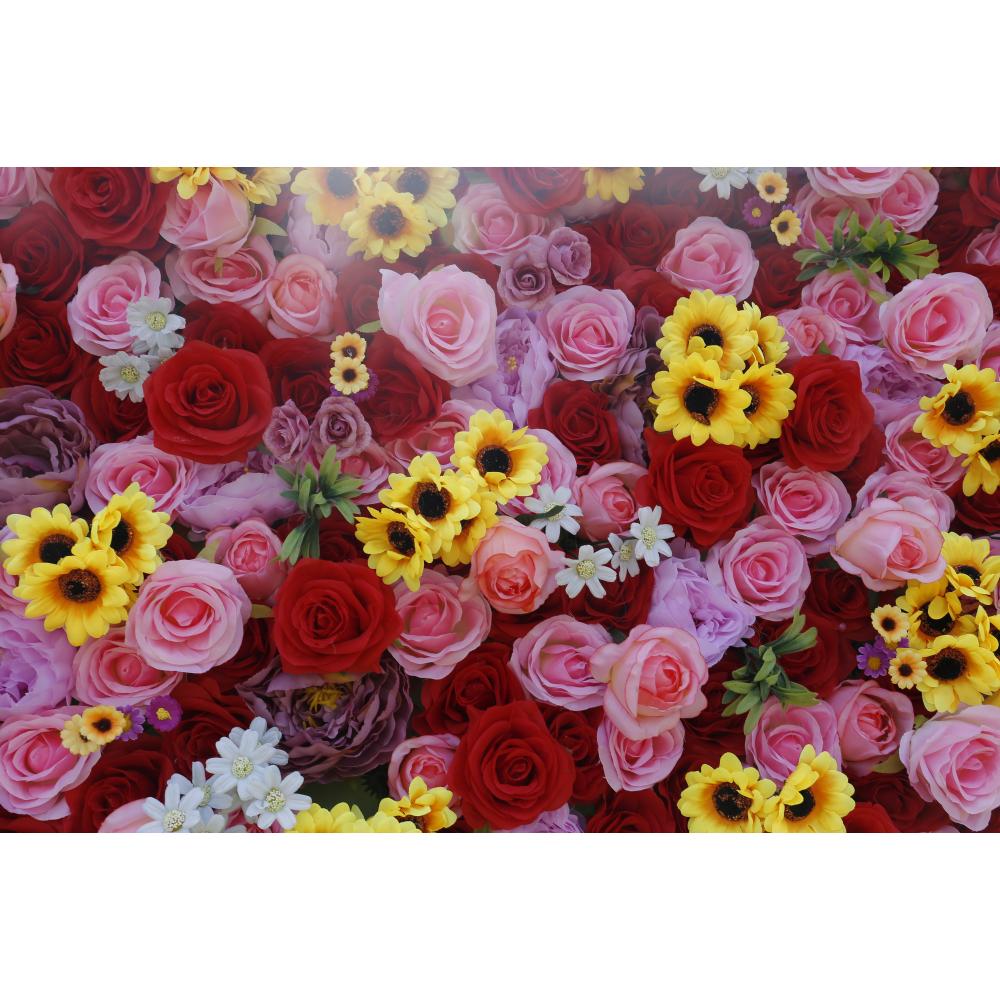لوحة خلفية زهور حمراء اصطناعية - مراجعة Flower Wall Panel وسعره